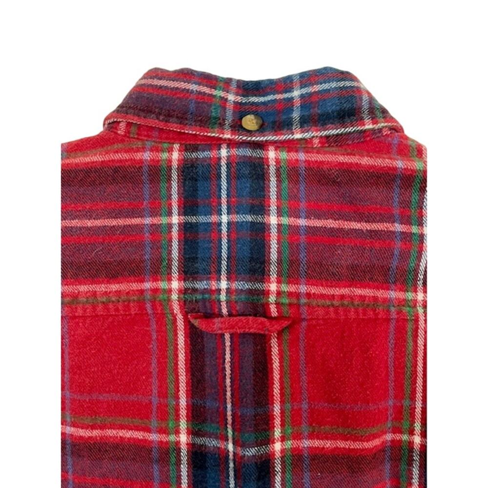 Madewell x Penfield Classic Slim Flannel warm cozy layers red blue plaid pockets - Picture 10 of 13